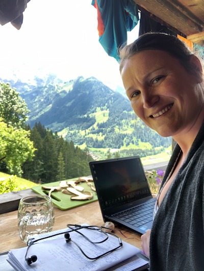 Goni Boller arbeitet an der Lenk